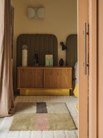 Tapis De Couloir En Laine Chroma - Rose Poudré 80 x 140 Cm LORENA CANALS
