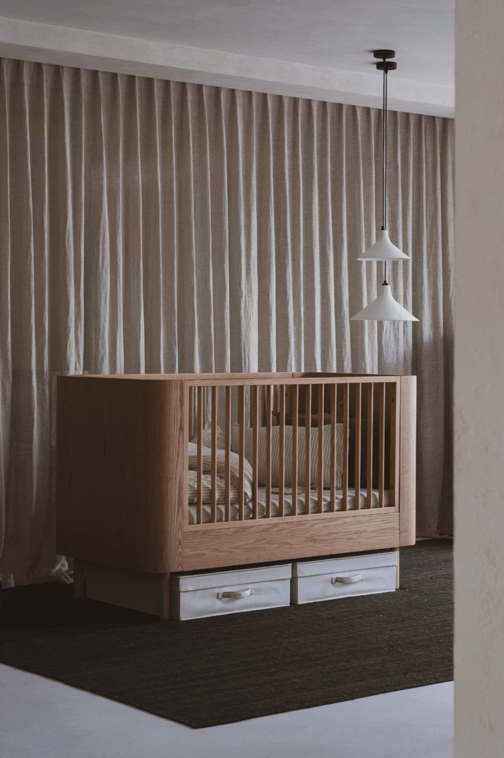QUAX - Lit Bébé Évolutif HAI NO KI 70 x 140 Cm