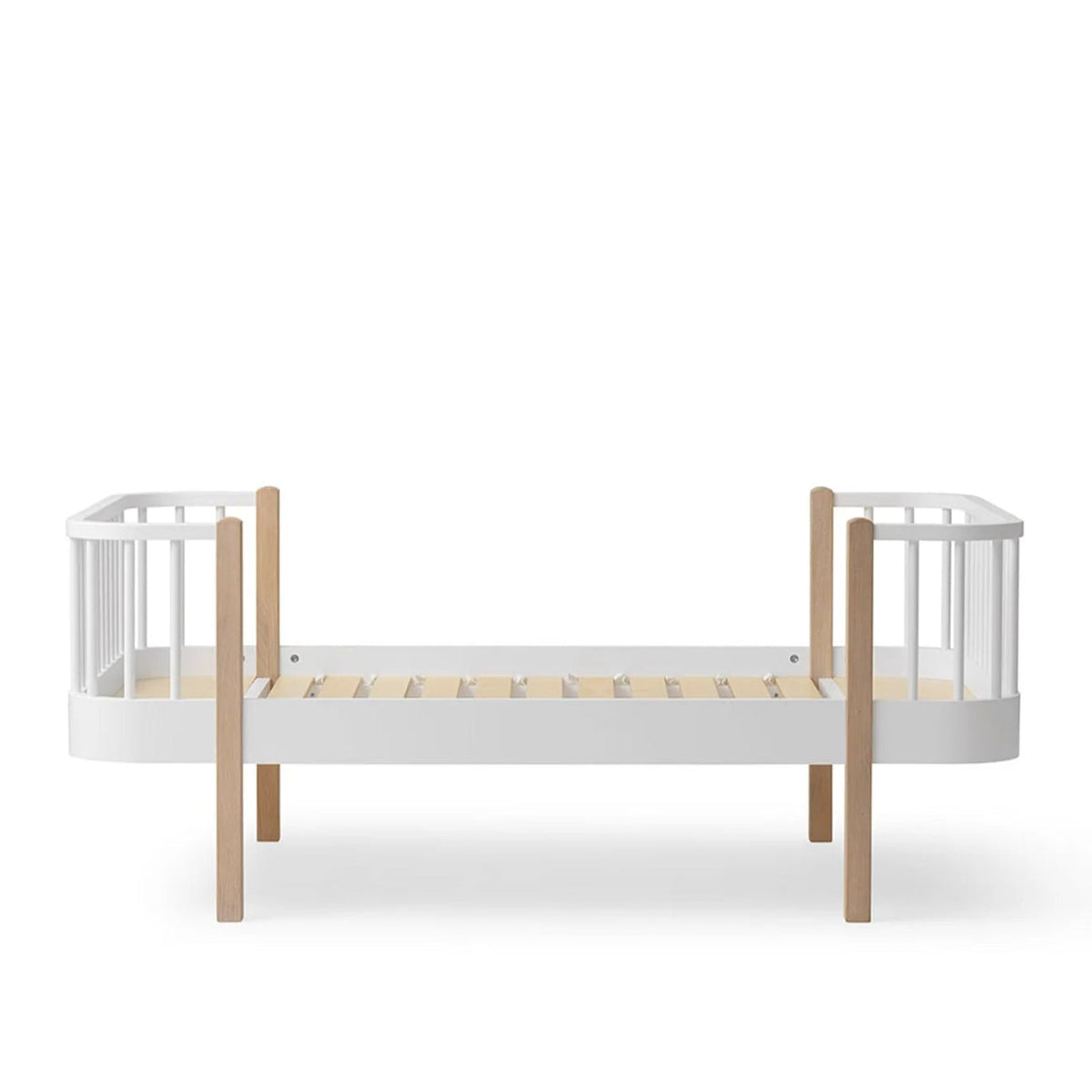 OLIVER FURNITURE - Lit Junior Wood Original, Blanc/Chêne