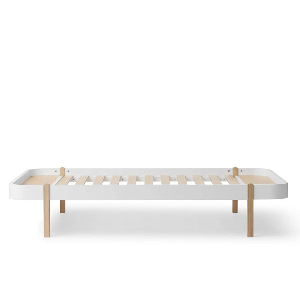 OLIVER FURNITURE - Lit 120 Wood Lounger, Blanc/Chêne