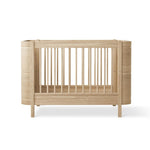OLIVER FURNITURE - Lit Bébé Évolutif Wood Mini+ Avec Kit Junior Inclus, Chêne