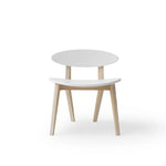 OLIVER FURNITURE - Chaise Wood PingPong, Blanc/Chêne