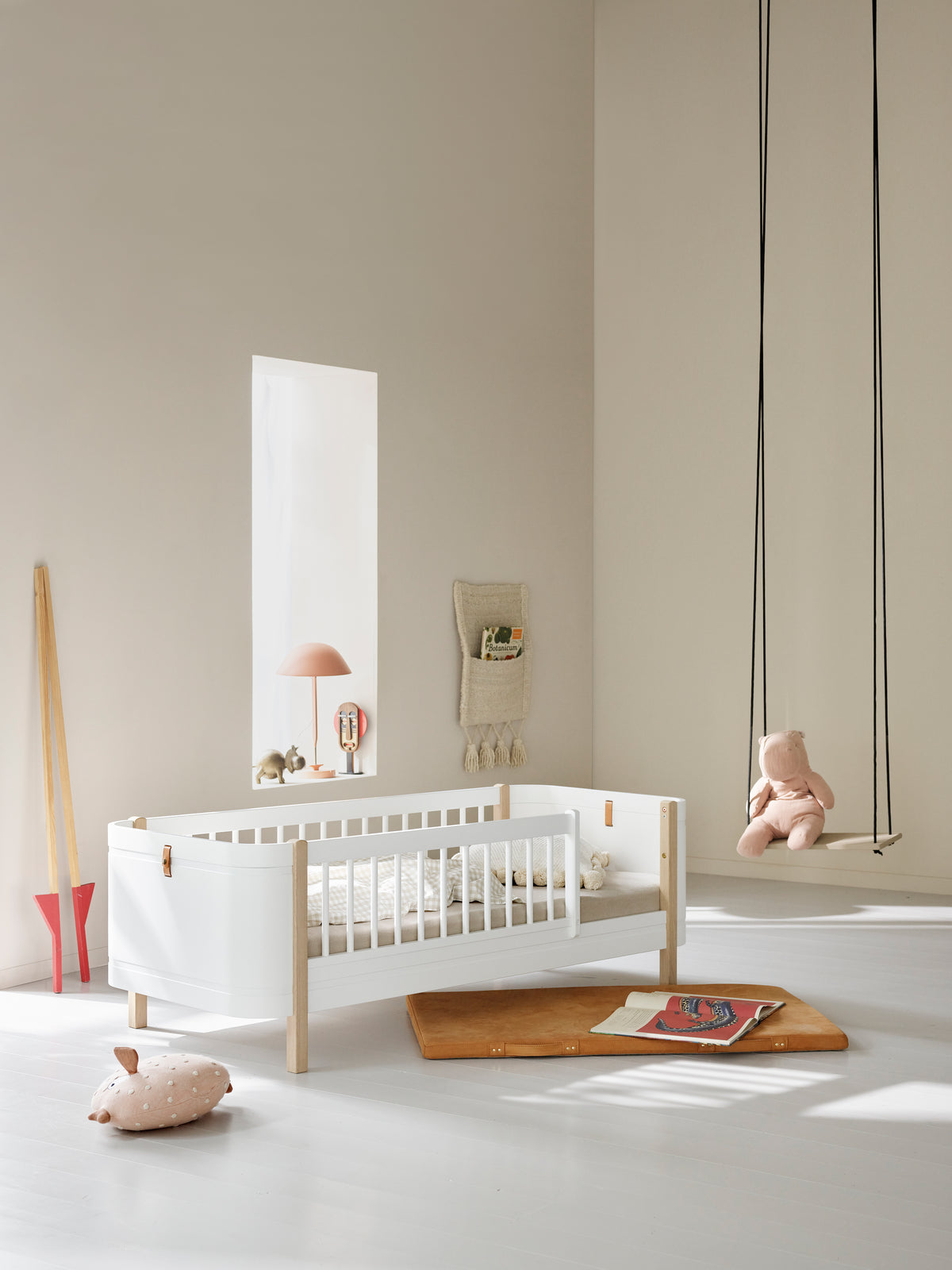 OLIVER FURNITURE
Lit Junior Wood Mini+, Blanc/Chêne