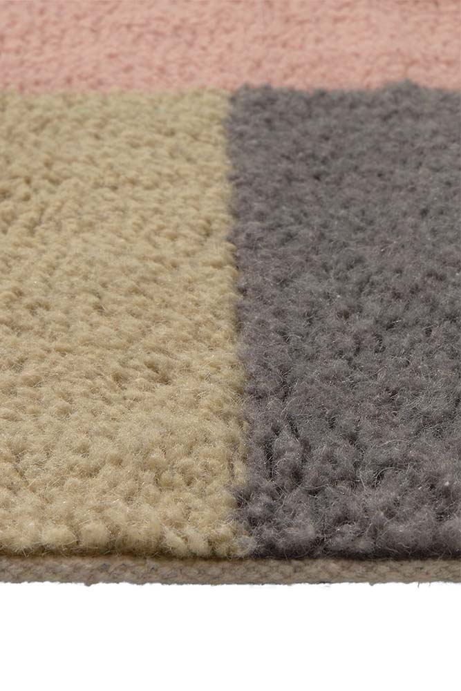 LORENA CANALS - Tapis De Couloir En Laine Chroma - Rose Poudré 80 x 140 Cm