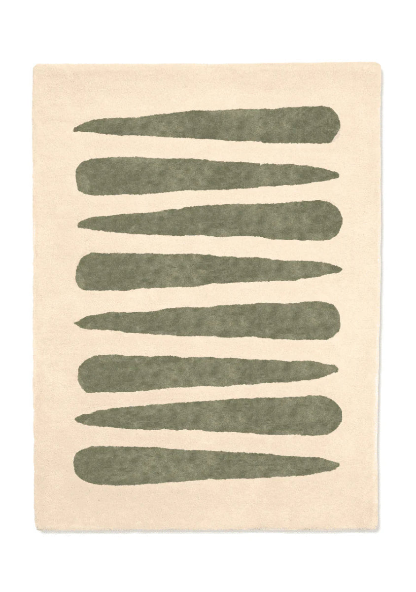 BLEUU - STUDIO - Tapis Enfant Mikado Kaki 140 x 200 Cm