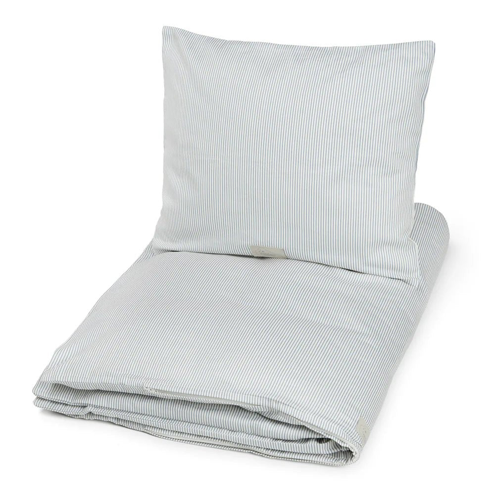 CAM CAM-Literie, Junior, 100 x 140 Cm - Gots Classic Rayures Bleu