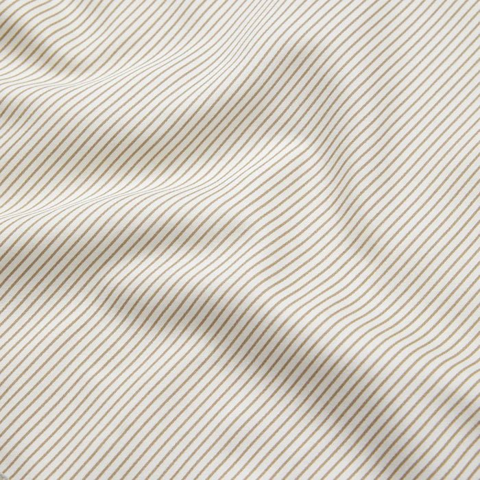 CAM CAM - Literie, Simple, 140 x 200 Cm - Gots Classic Rayures Camel