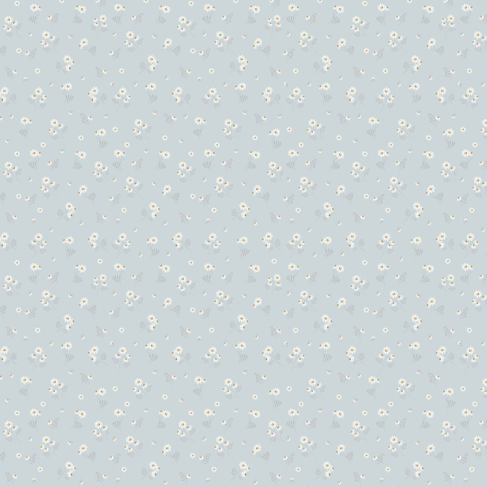 DEKORNIK - Papier Peint Pour Enfants Bleu Camomille