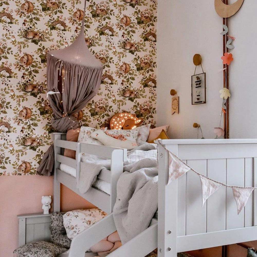 DEKORNIK - Papier Peint Pour Enfants Lumineux Petits Animaux Endormis