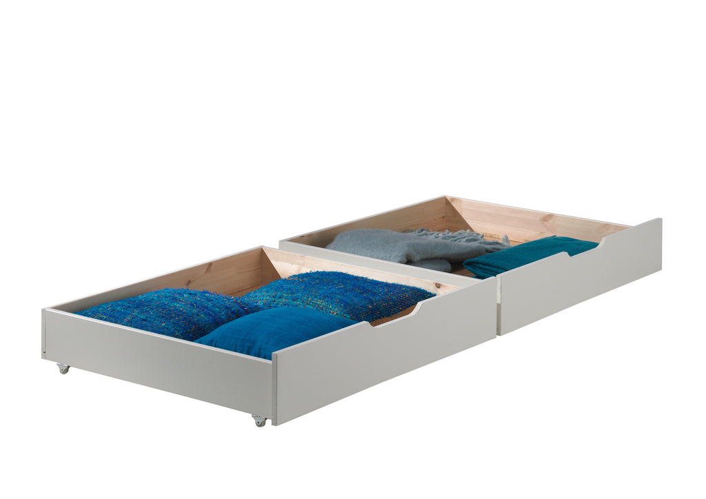 Lit Superposé Scott Avec Deux Tiroirs 90 X 200 Cm VIPACK
