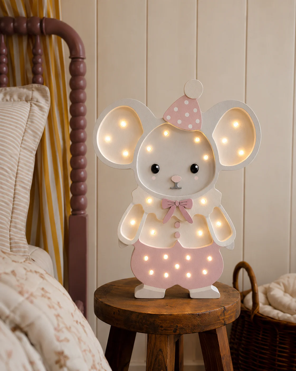 Nachtlicht Little Lights - Maus | Rosa