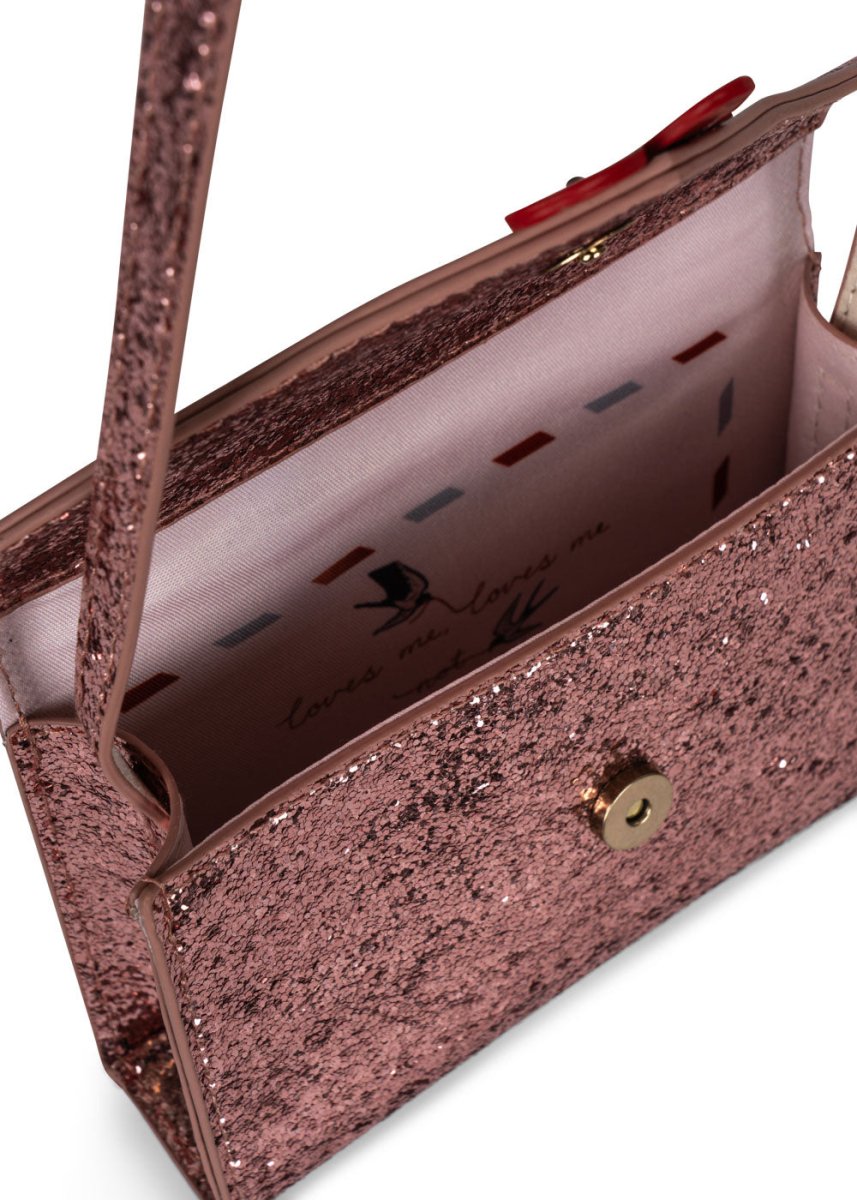 KONGES SLØJD - Sac Lettre D'amour - Paillettes Rose