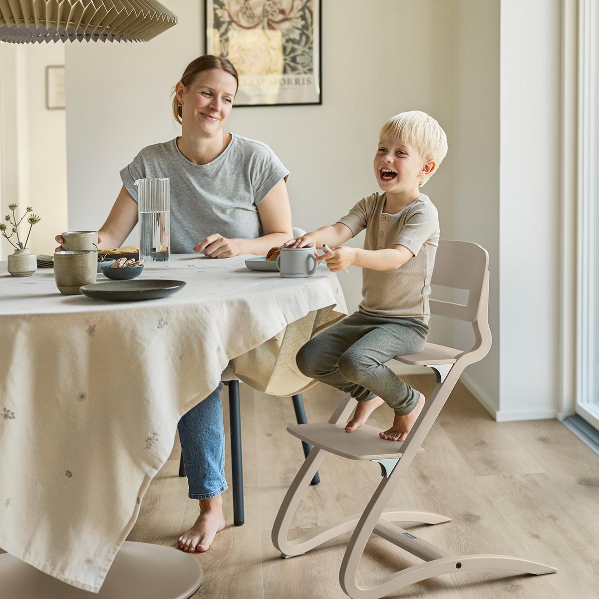 LEANDER - Chaise Haute Sans Arceau Leander Louie™ Cappuccino
