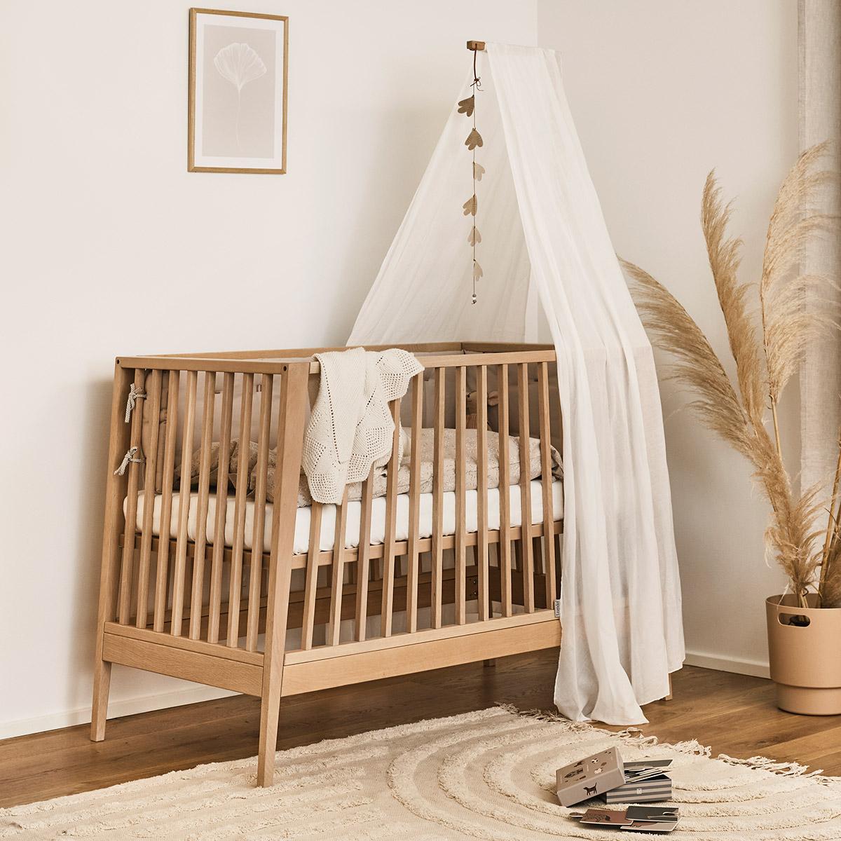 LEANDER - Lit Bébé Linea, Chêne