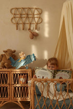 LITTLE LIGHTS-Veilleuse Little Lights - Avion avec Ours Pilote | Denim