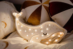LITTLE LIGHTS-Veilleuse Little Lights - Baleine | Blanc Albinos