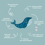 LITTLE LIGHTS-Veilleuse Little Lights - Baleine | Bleu Sarcelle Galaxie