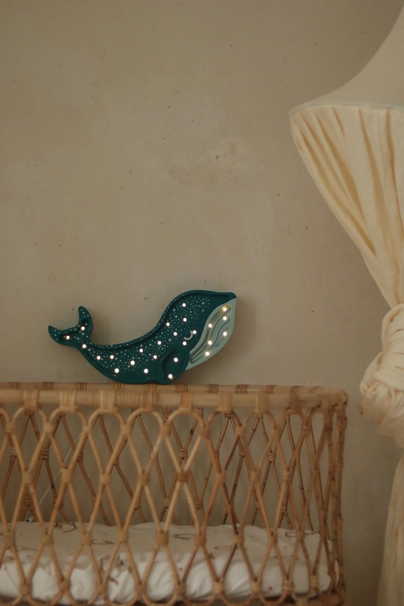 LITTLE LIGHTS-Veilleuse Little Lights - Baleine | Bleu Sarcelle Galaxie