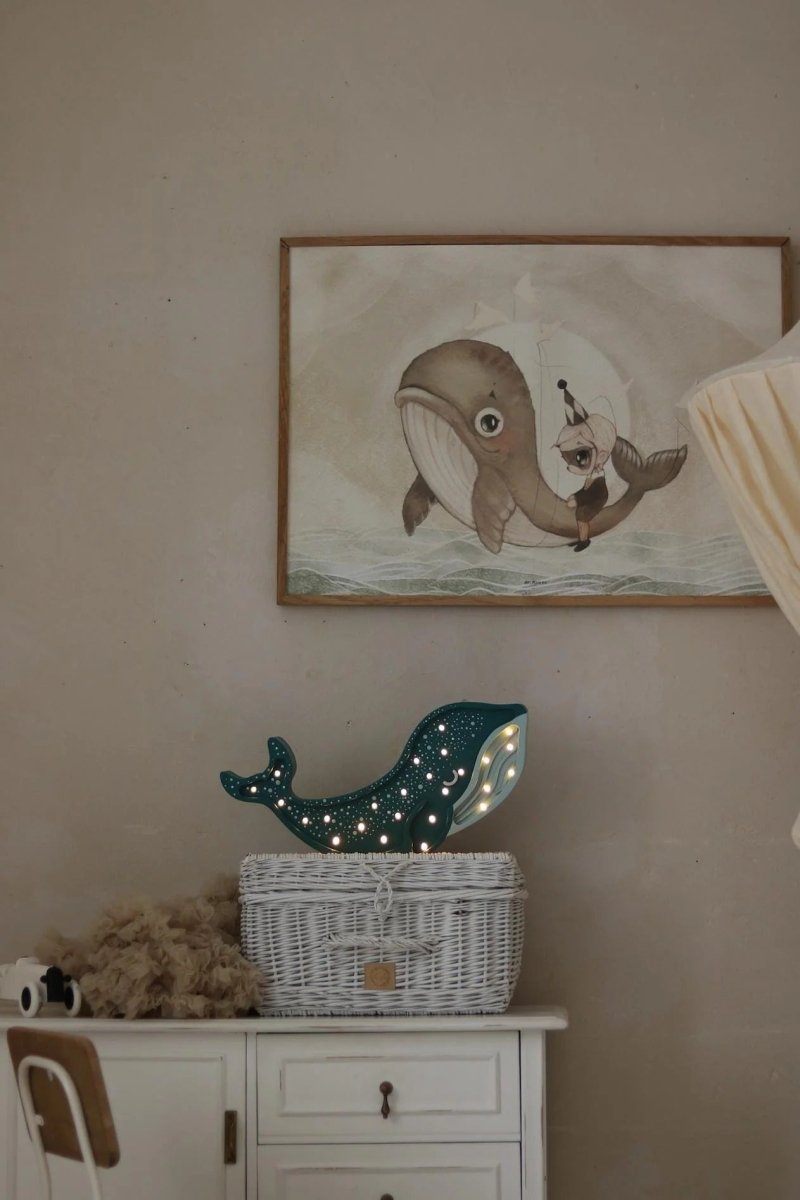 LITTLE LIGHTS-Veilleuse Little Lights - Baleine | Bleu Sarcelle Galaxie
