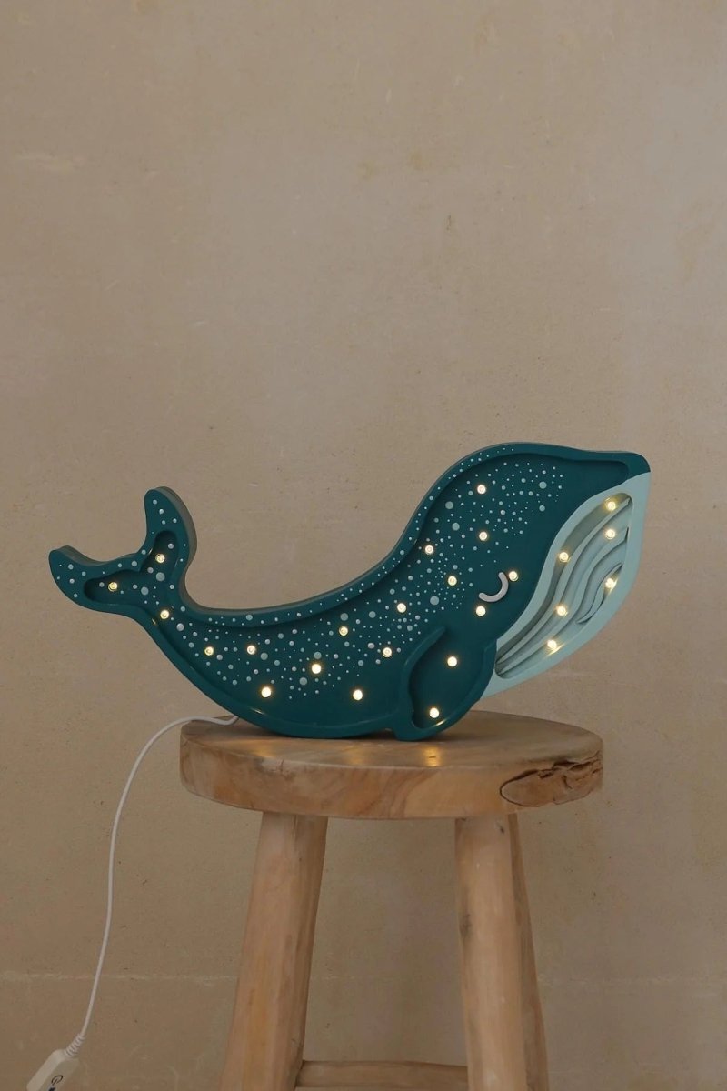 LITTLE LIGHTS-Veilleuse Little Lights - Baleine | Bleu Sarcelle Galaxie