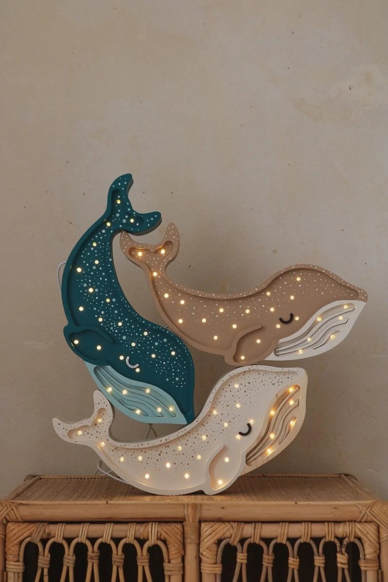 LITTLE LIGHTS-Veilleuse Little Lights - Baleine | Bleu Sarcelle Galaxie