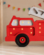 LITTLE LIGHTS-Veilleuse Little Lights - Camion de Pompiers | Rouge