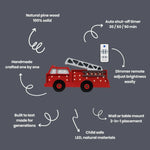 LITTLE LIGHTS-Veilleuse Little Lights - Camion de Pompiers | Rouge