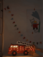 LITTLE LIGHTS-Veilleuse Little Lights - Camion de Pompiers | Rouge