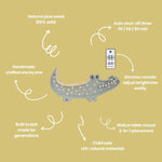 LITTLE LIGHTS-Veilleuse Little Lights - Crocodile | Kaki Pastel