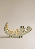 LITTLE LIGHTS-Veilleuse Little Lights - Crocodile | Kaki Pastel