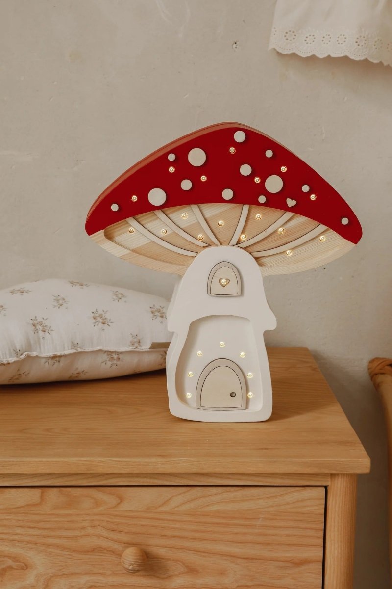 LITTLE LIGHTS-Veilleuse Little Lights - Maison Champignon | Rouge Féerique