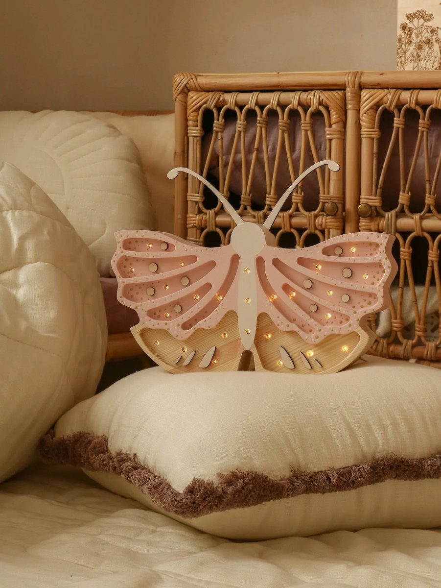 LITTLE LIGHTS-Veilleuse Little Lights - Papillon | Crème Fraise