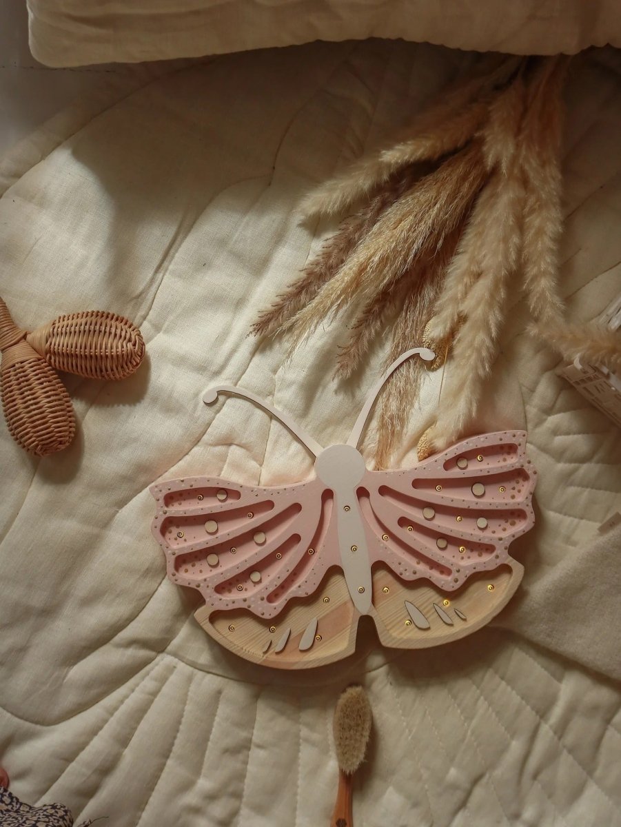 LITTLE LIGHTS-Veilleuse Little Lights - Papillon | Crème Fraise