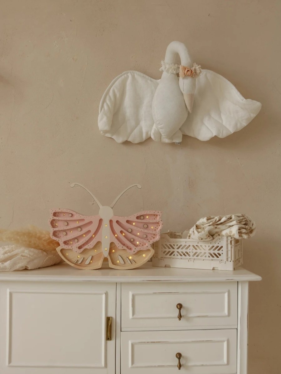 LITTLE LIGHTS-Veilleuse Little Lights - Papillon | Crème Fraise