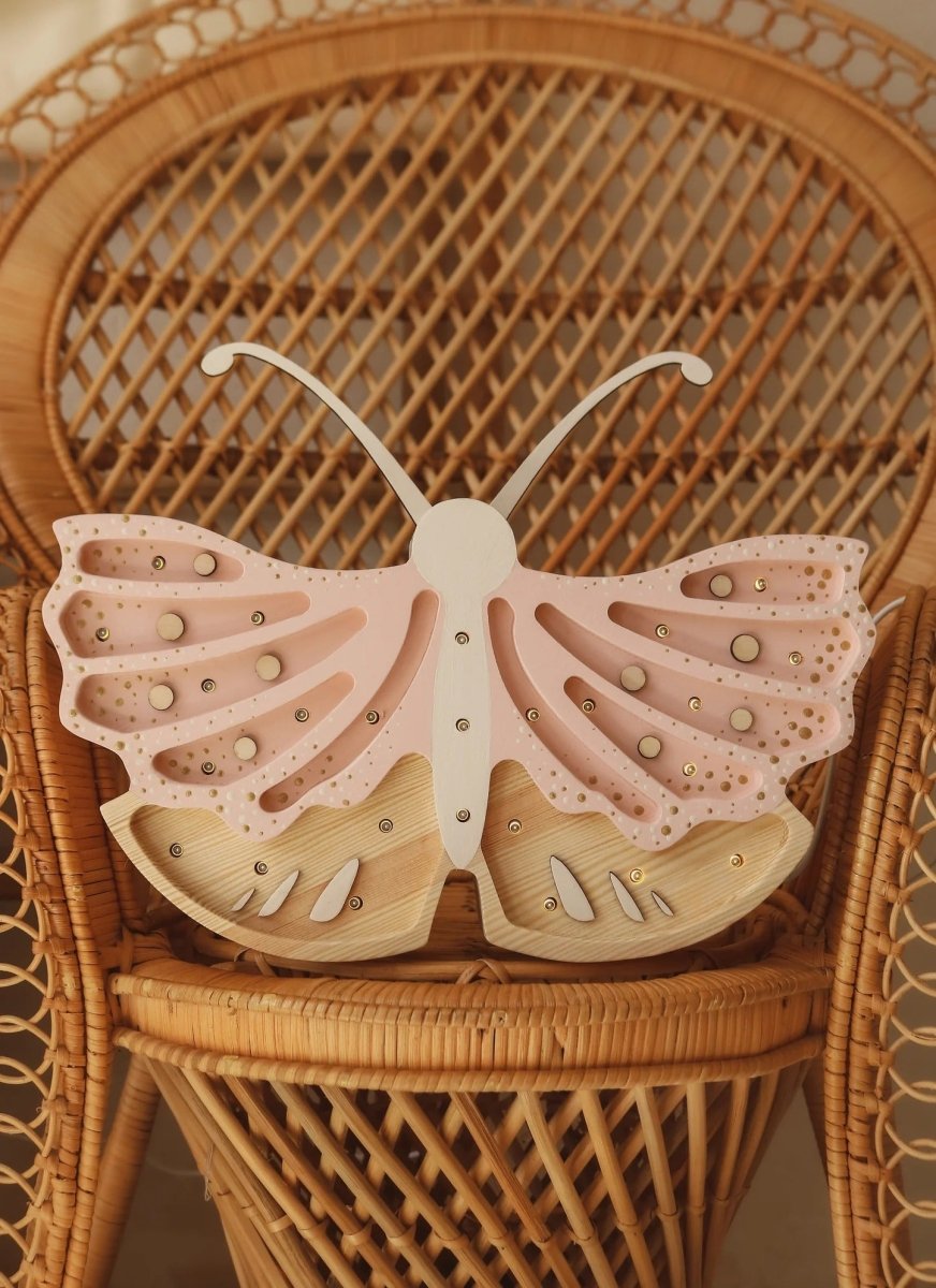 LITTLE LIGHTS-Veilleuse Little Lights - Papillon | Crème Fraise
