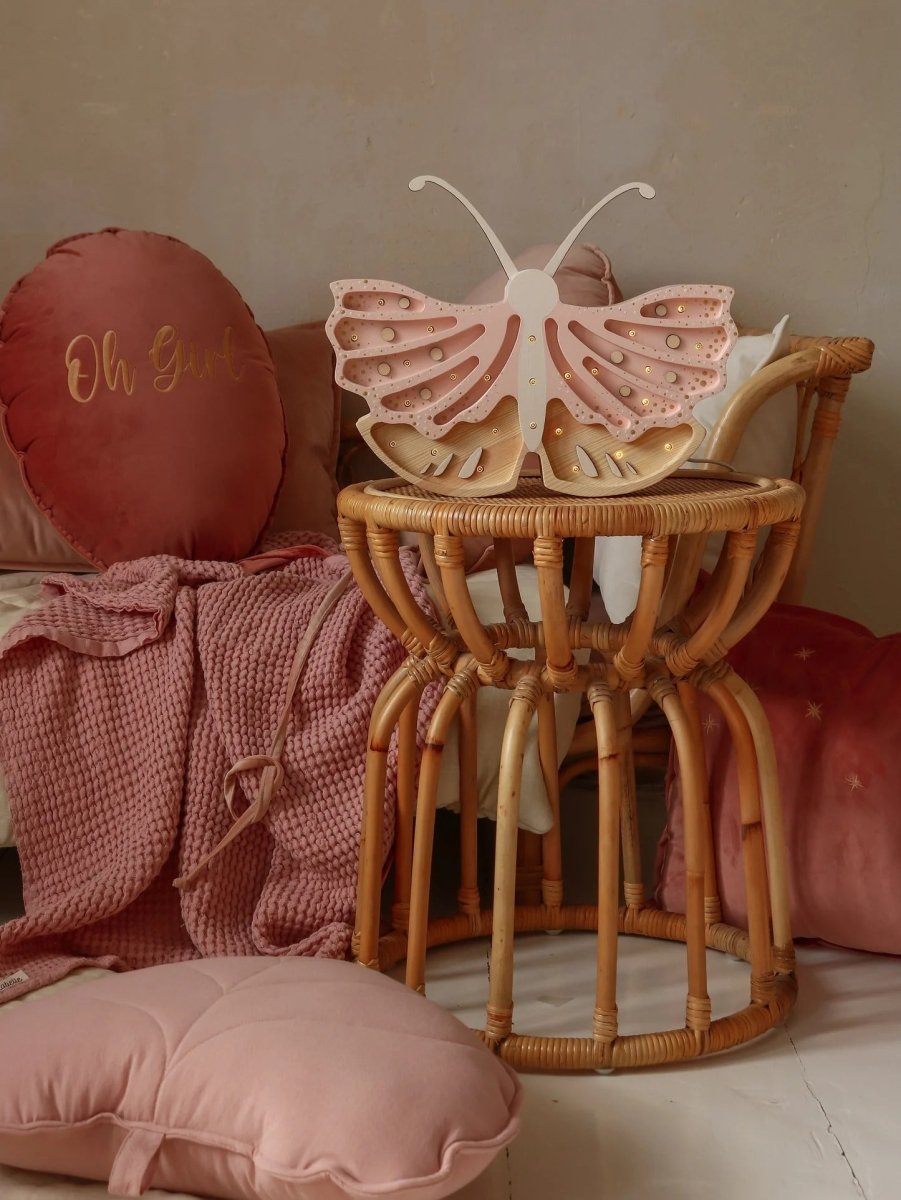 LITTLE LIGHTS-Veilleuse Little Lights - Papillon | Crème Fraise