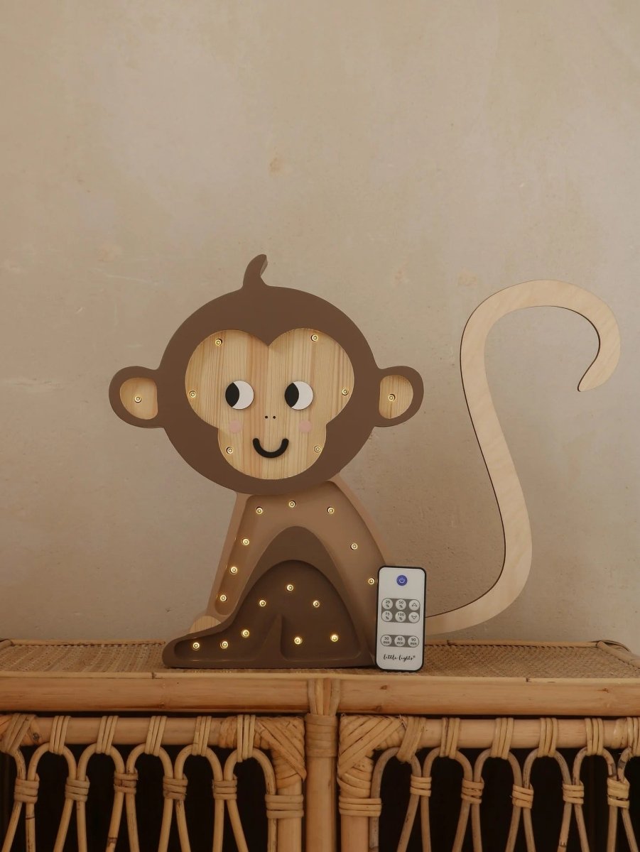LITTLE LIGHTS-Veilleuse Little Lights - Singe | Brun Jungle