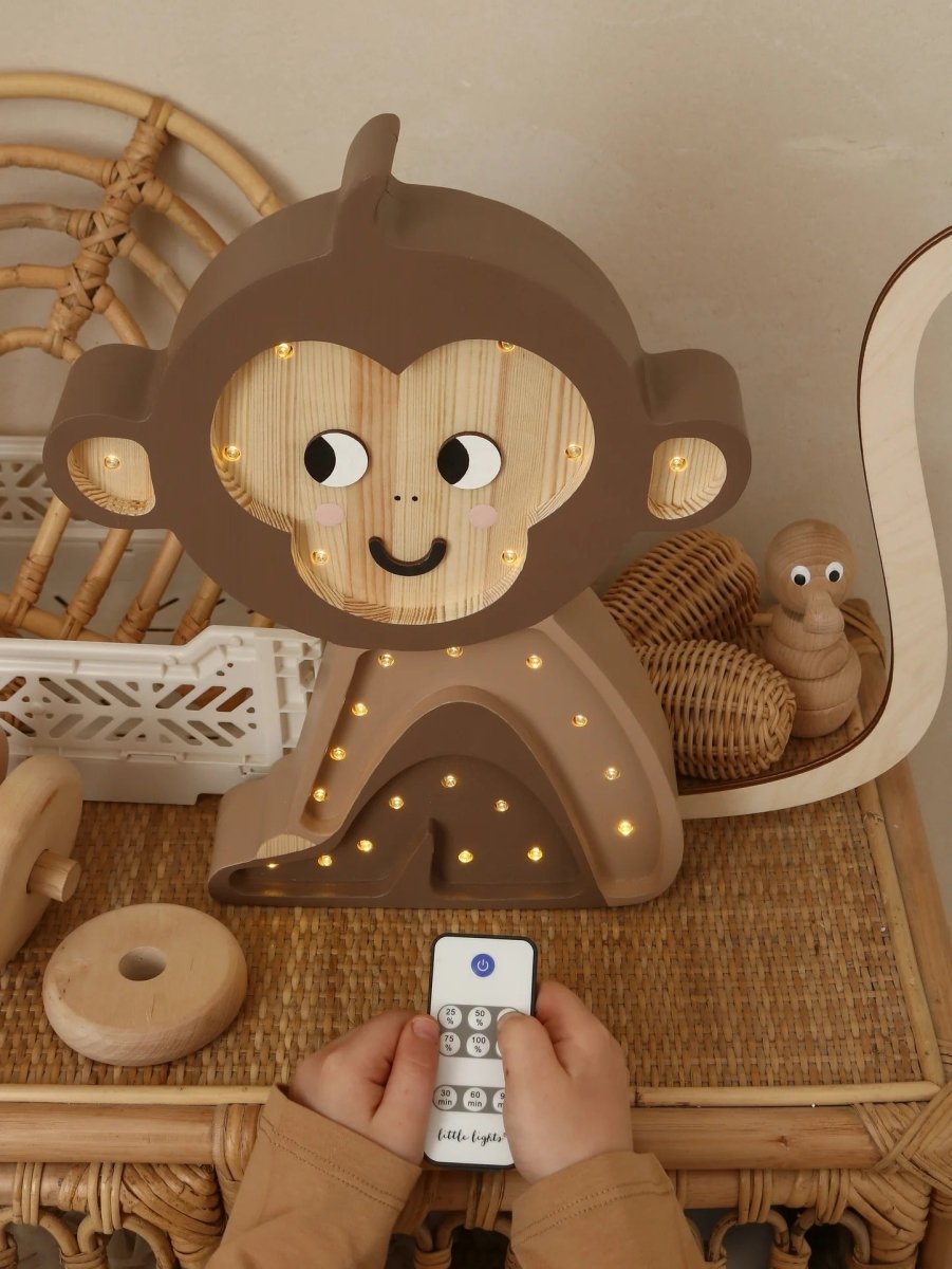 LITTLE LIGHTS-Veilleuse Little Lights - Singe | Brun Jungle