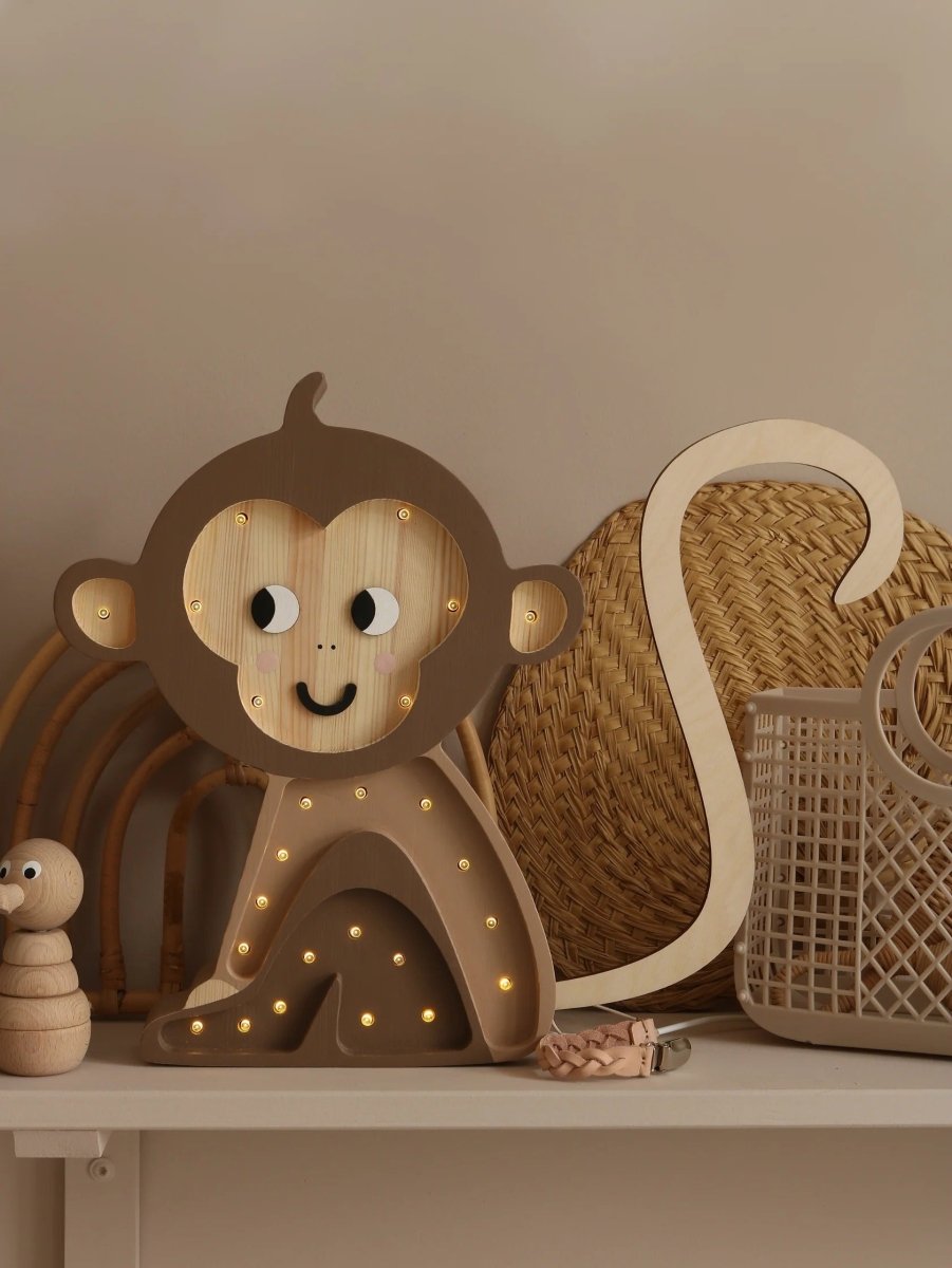 LITTLE LIGHTS-Veilleuse Little Lights - Singe | Brun Jungle