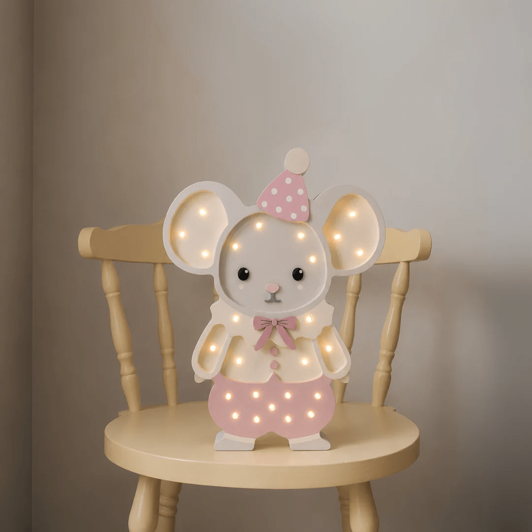 LITTLE LIGHTS-Veilleuse Little Lights - Souris | Rose