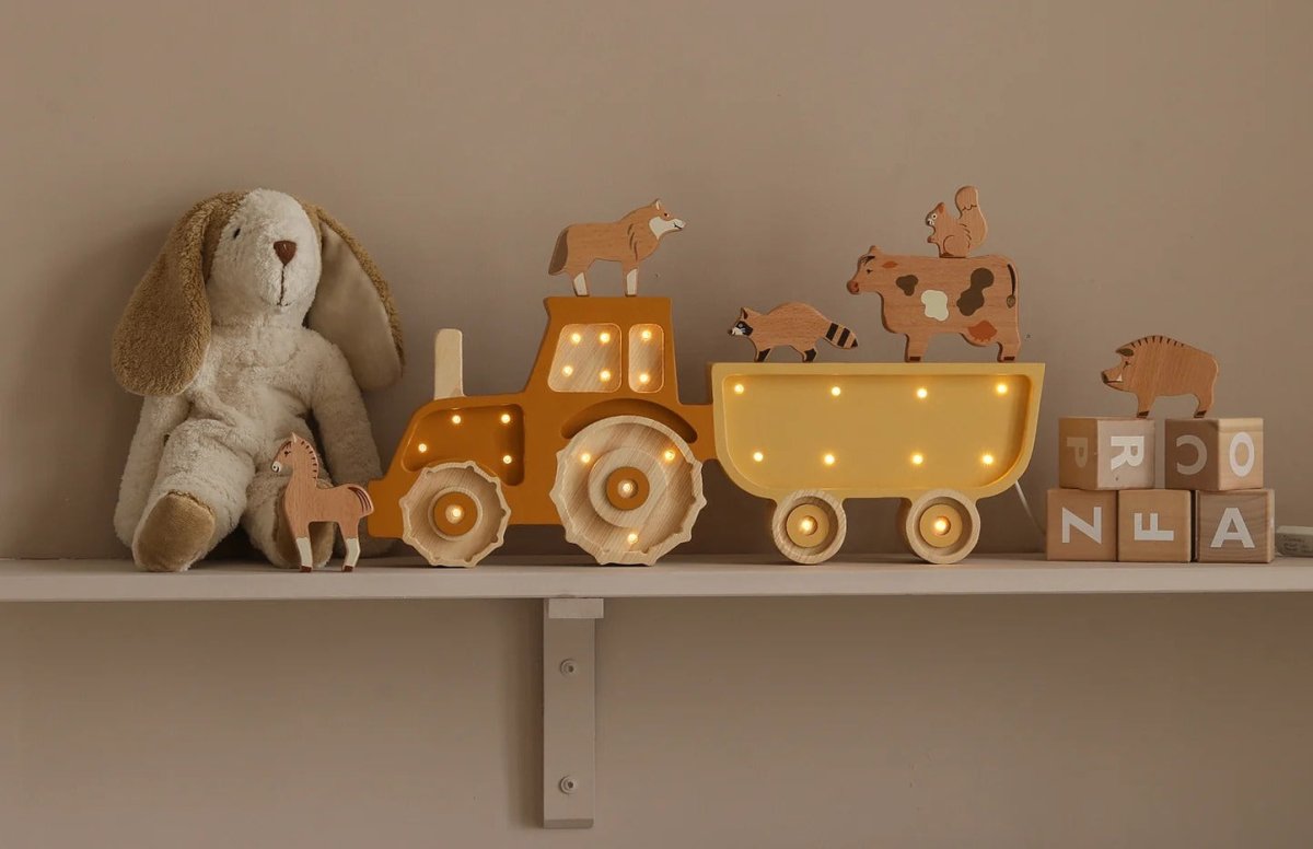 LITTLE LIGHTS-Veilleuse Little Lights - Tracteur | Moutarde