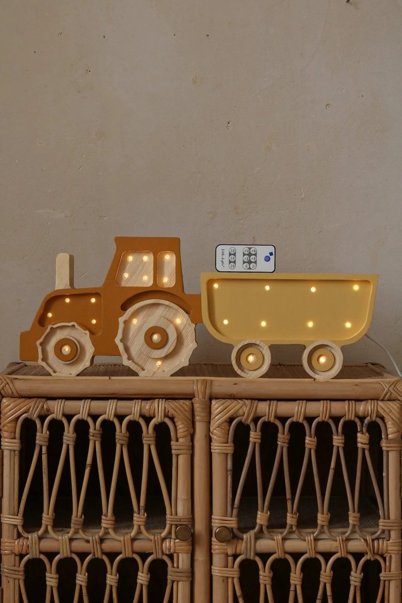 LITTLE LIGHTS-Veilleuse Little Lights - Tracteur | Moutarde