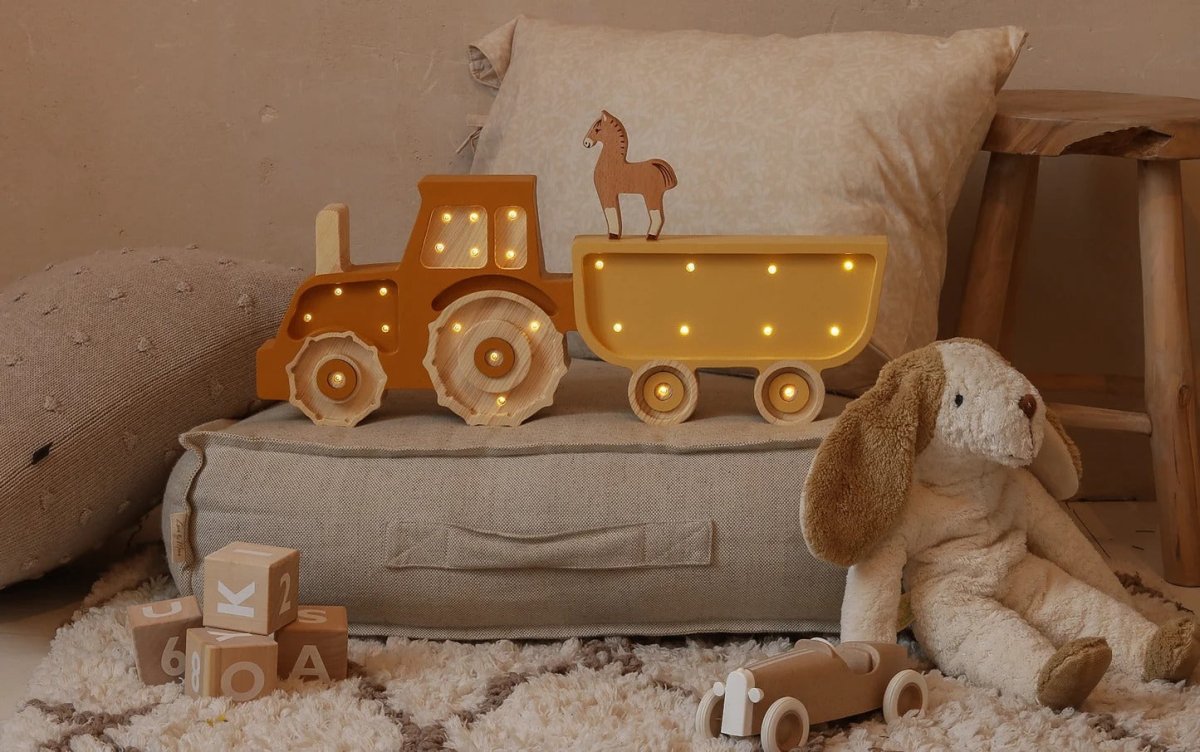 LITTLE LIGHTS-Veilleuse Little Lights - Tracteur | Moutarde