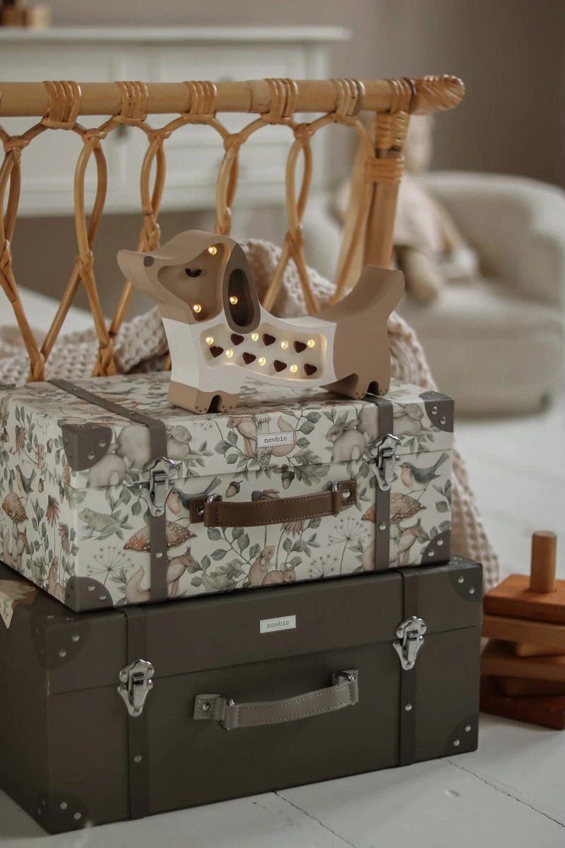 LITTLE LIGHTS-Veilleuse Mini Little Lights - Chiot Teckel | Cœur Chocolat