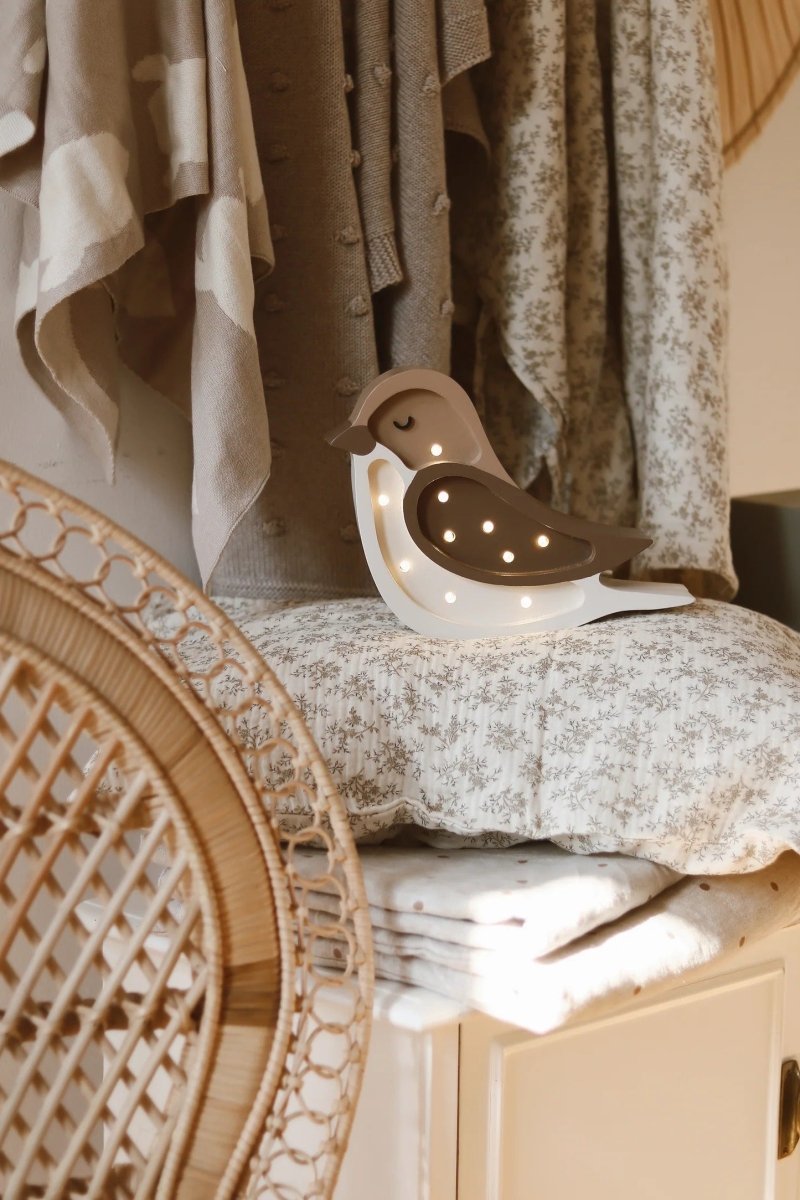 LITTLE LIGHTS-Veilleuse Mini Little Lights - Oiseau | Beige Café