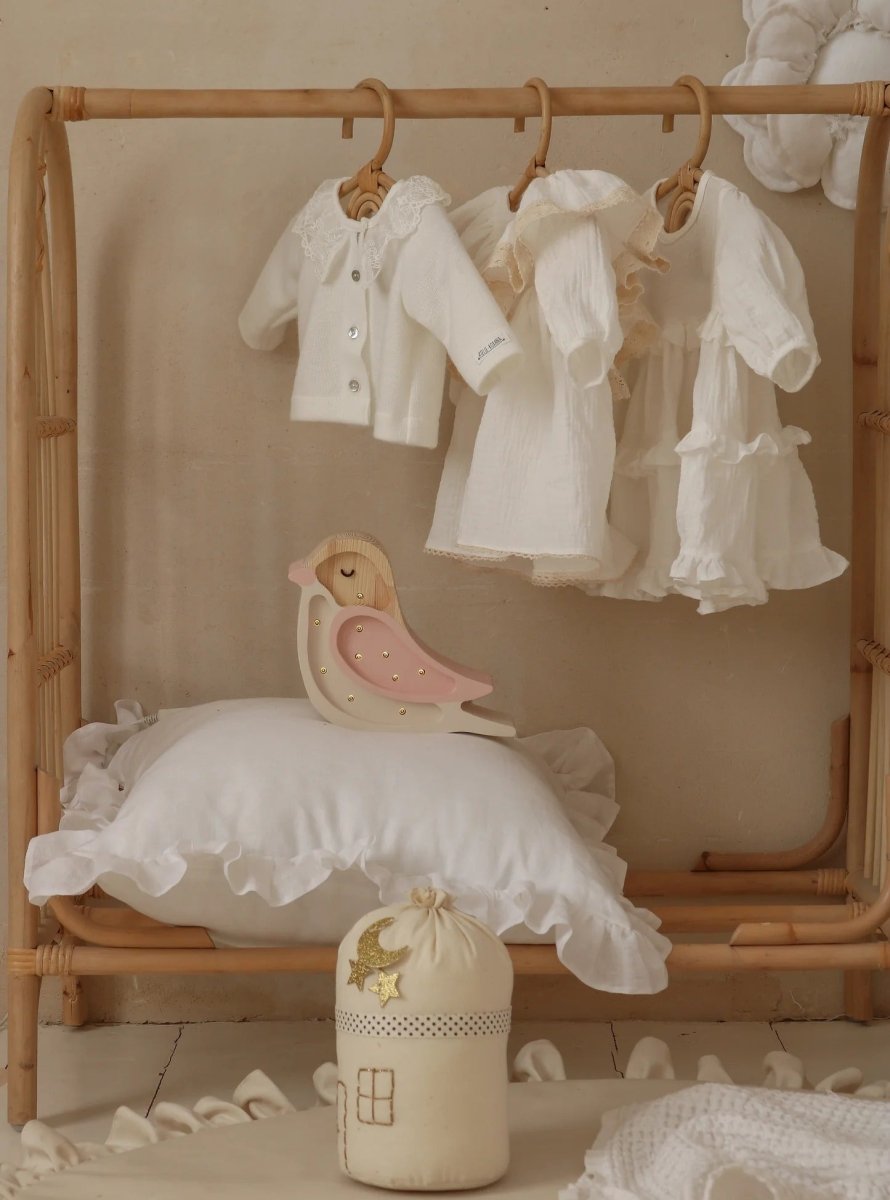 LITTLE LIGHTS-Veilleuse Mini Little Lights - Oiseau | Crème Fraise