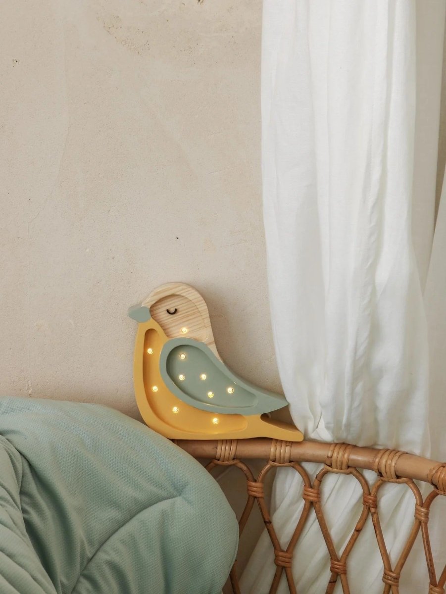 LITTLE LIGHTS-Veilleuse Mini Little Lights - Oiseau | Kaki Moutarde