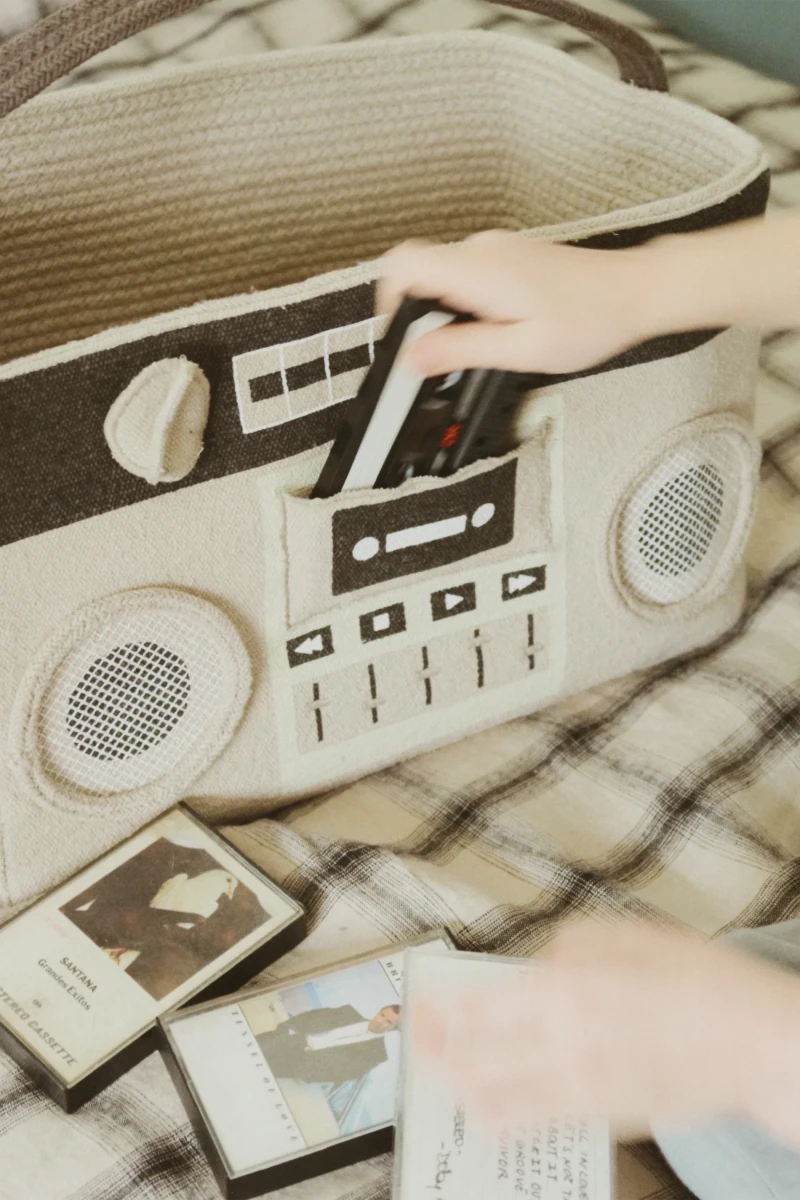 LORENA CANALS-Boombox Panier 35 x 20 x 21 Cm