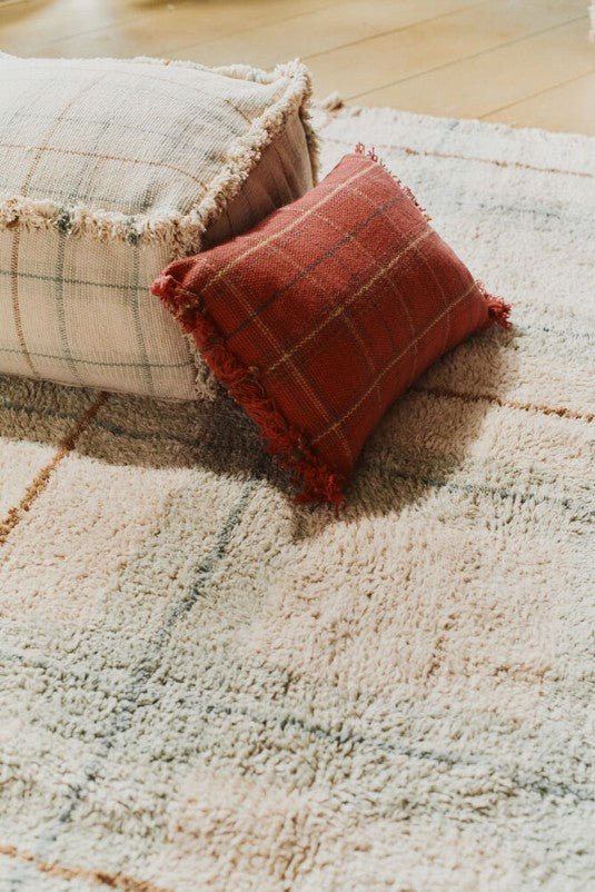 LORENA CANALS - Coussin Tissé Main Érable Rouge