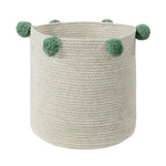 LORENA CANALS - Panier de Rangement Bubbly Naturel - Vert